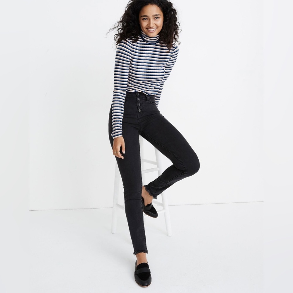 Madewell  Curvy High-Rise Skinny Jeans in Berkeley Wash